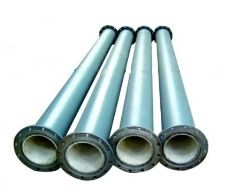 Wear resistant ceramic pipes, elbows, and components