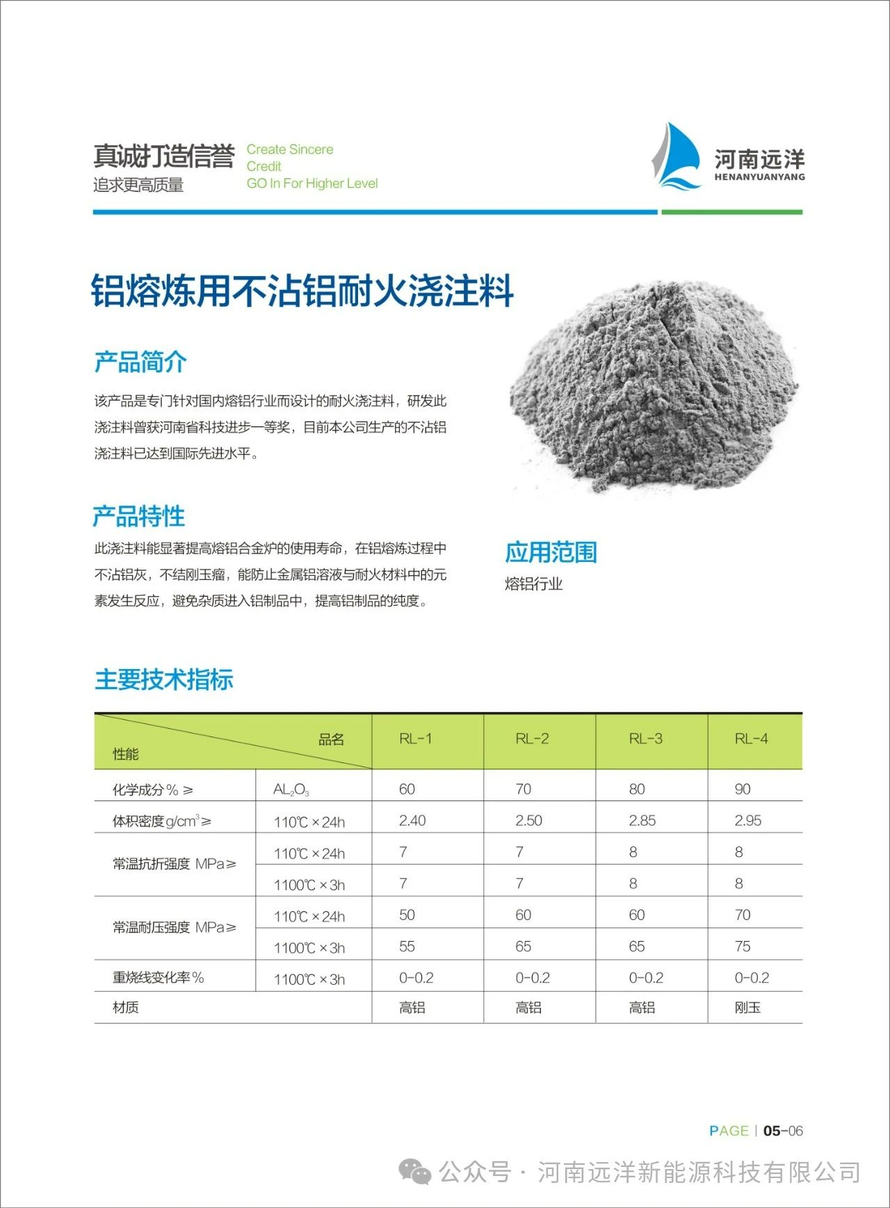 铝熔炼用不沾铝耐火浇注料